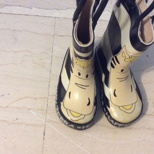 Boys' rain boots used, size 21