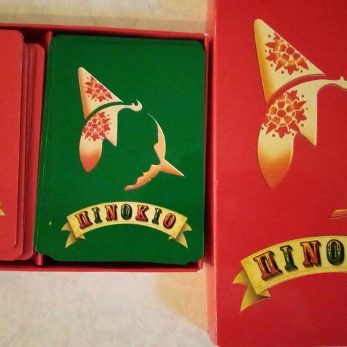 Pinocchio collectible playing cards used, 2 pieces in paper box