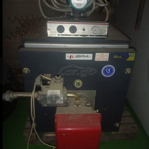 Libra Therm oil boiler used with Riello gas burner