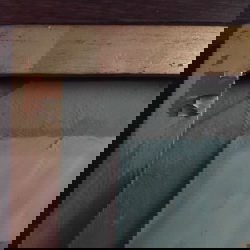 Αντίκα φωτογραφία της Σφίγγας ανάμεσα στις Πυραμίδες μεταχειρισμένη με χρυσή κορνίζα