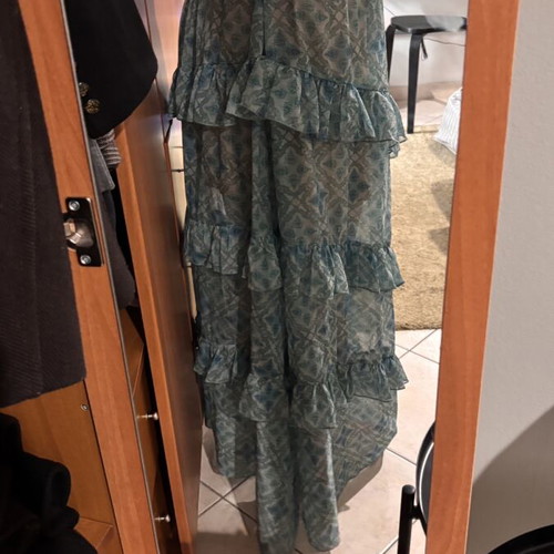 Vassia Kostara maxi skirt like new, size M, blue