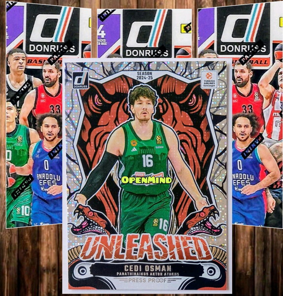 UNLEASHED PRESS PROOF OSMAN - PANATHINAIKOS DONRUSS EUROLEAGUE 2024-25