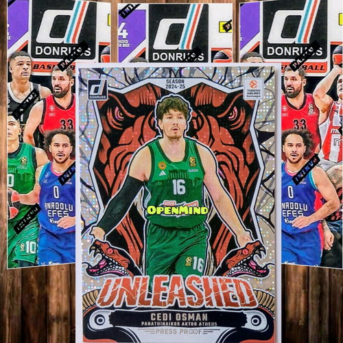 Unleashed Press Proof Osman Panathinaikos Donruss Euroleague 2024-25 card new