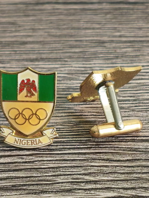 Nigeria Olympic Committee Athens 2004 cufflinks