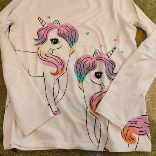 H&M set of 6 girls' short-sleeve tops like new, pastel colors, age 8-10