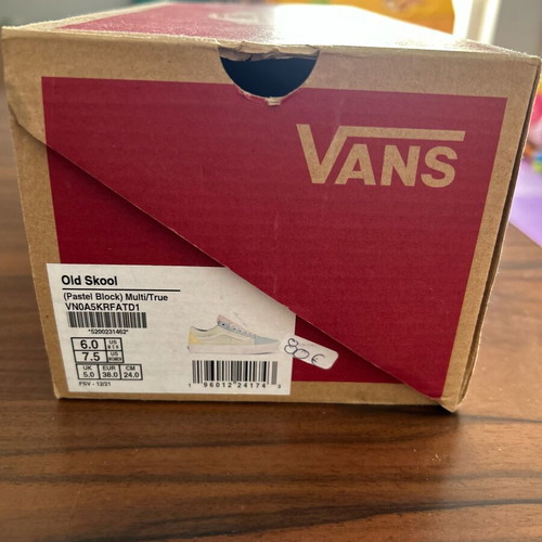 Vans Oldskool women's shoes like new, pastel colors, size 38