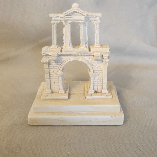 Miniature Hadrian's Gate gypsum sculpture