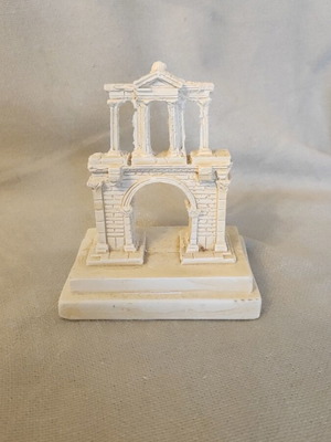 Miniature Hadrian's Gate gypsum sculpture