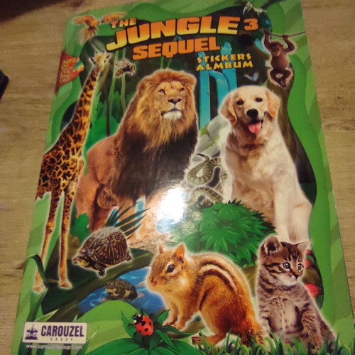 Carouzel The Jungle Sequel 3 sticker album used