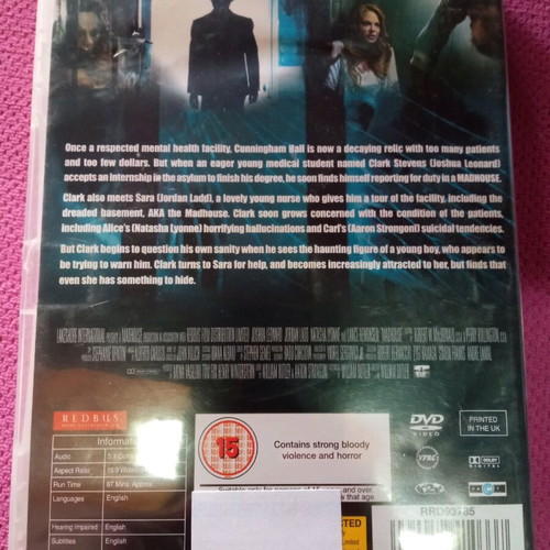 Madhouse DVD like new, thriller, subbed