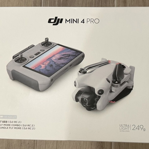 DJI Mini 4 Pro Fly More Combo drone with RC 2 and SanDisk Extreme Pro 512GB