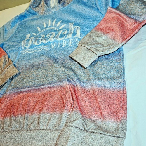 Beach Vibes sweatshirt multicolor size L like new