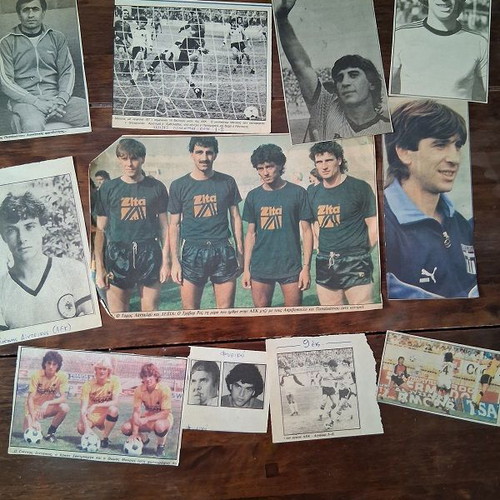 AEK clippings used, about 140, 1980s