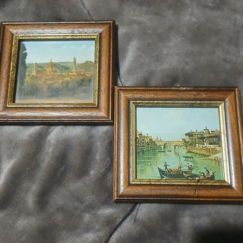 Vintage frames new, set of 2 with glass 11.5×12.5cm