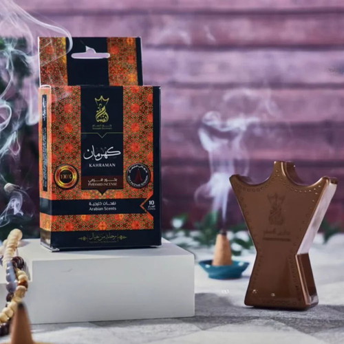 Ansaam Kahraman Pyramid Incense cones like new, amber and saffron aroma
