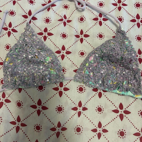 Sequin swimsuit like new, size S