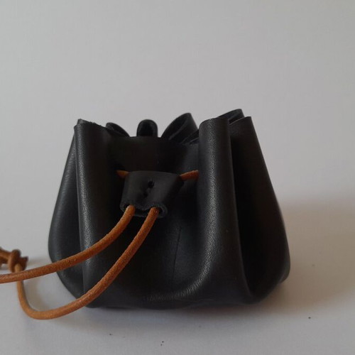 Handmade leather dice pouch new for small items