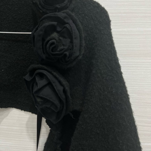Women's knitted bolero used, black, size M