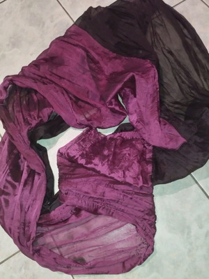 Scarf esarpa style purple like new, Italian made