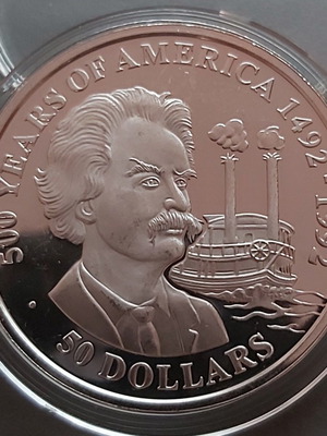 50$ Cook Islands 1990 Proof Silver συλλεκτικό νόμισμα καινούργιο