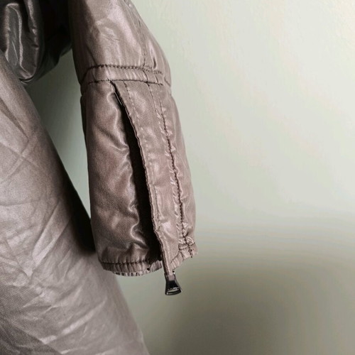 Long women's coat used, olive, size L