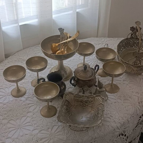 Silver-plated utensils like new, set