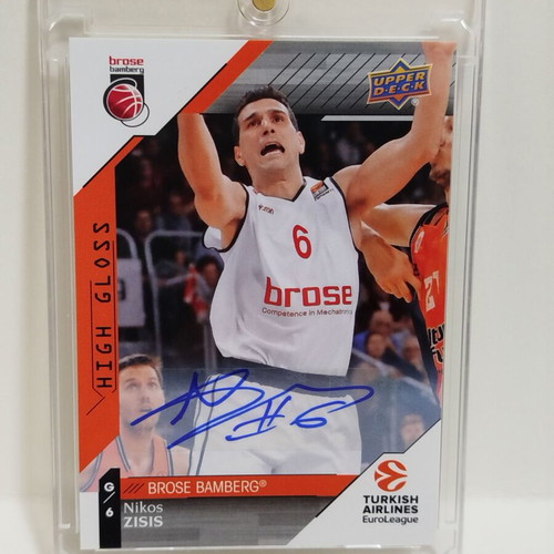 Nikos Zisis autograph card High Gloss like new, Brose Bamberg