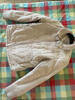Women's corduroy jacket used, beige, Zara, size L