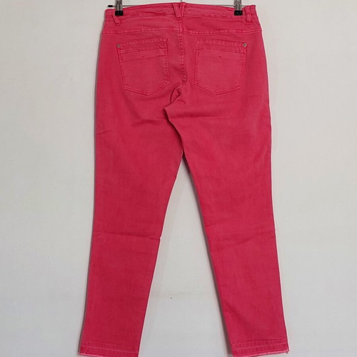 S.Oliver women's slim pants used, sizes M-L, red and pink