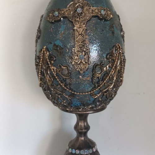 Easter egg handmade ceramic, height 37 cm