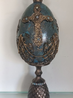 Easter egg handmade ceramic, height 37 cm
