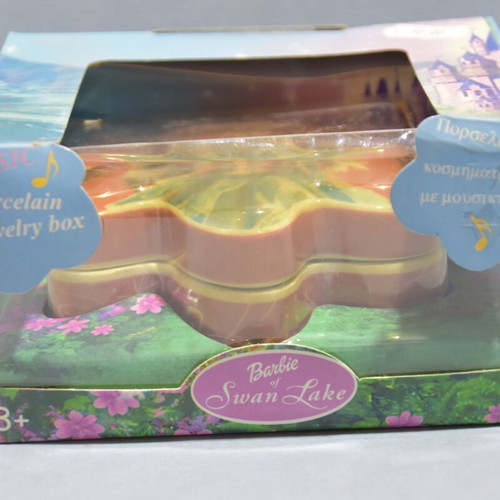 Barbie porcelain jewelry box music, new in box