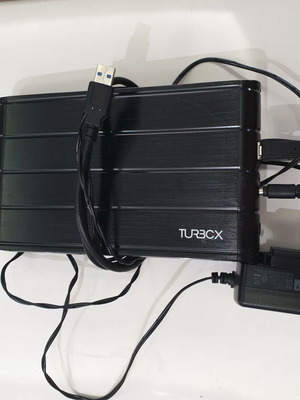 Turbo-X Кутия за твърд диск HDD 3.5 до USB 3.0 употребявана, метална