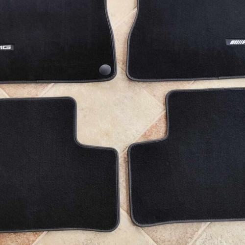 Mercedes V177 AMG logo velvet floor mats set like new
