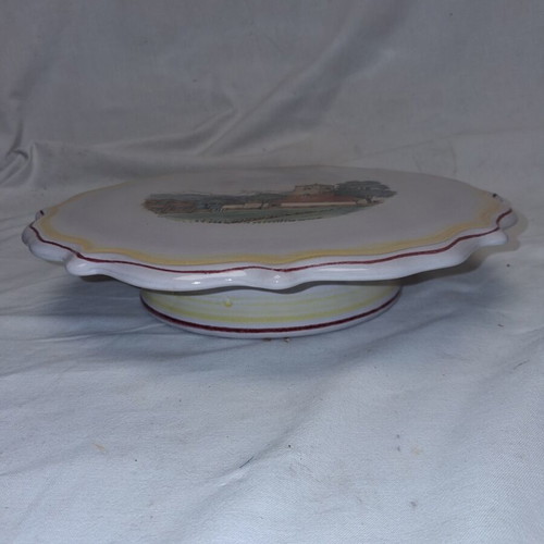 Vintage Swiss Reuge Ceramic Music Stand “Danube Waves” circa 1960
