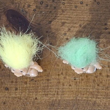 Set of 4 Vintage Trolls Russ 1992 like new