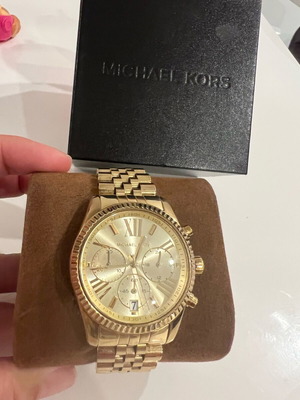 Michael Kors MK5556 Lexington Chronograph unisex watch like new, gold