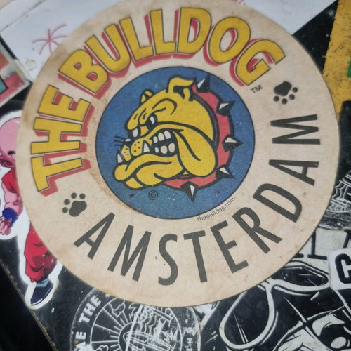 The Bulldog Amsterdam vintage coaster used