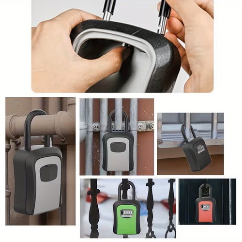 Key holder hanging made of semi-alloy for Airbnb new, black