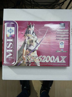 MSI NX6200AX AGP 8X graphics card new