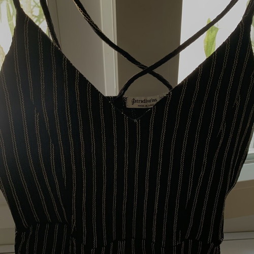 Stradivarius jumpsuit used, size M, black with shorts bottom