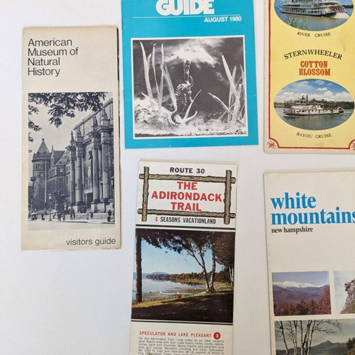 Vintage travel brochures USA set of 14 used from 1980s