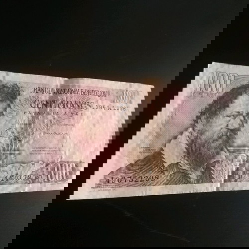 Βελγιο 100 framcs 1972 μεταχειρισμένο χαρτονόμισμα