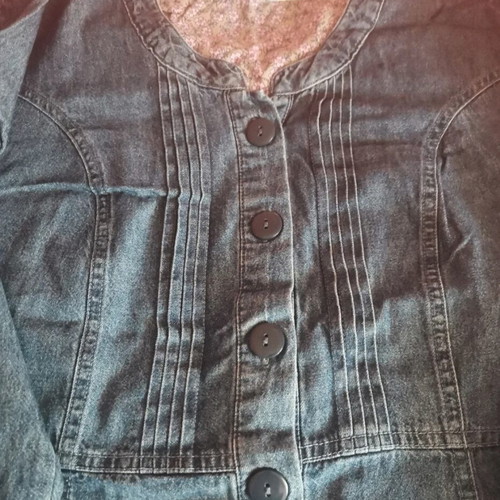 Blousedress denim soft fabric like new, blue, size 4XL