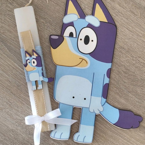 Bluey Easter Candle made to order