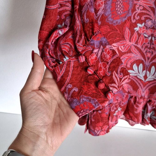 Zara dress multicolored silk like new