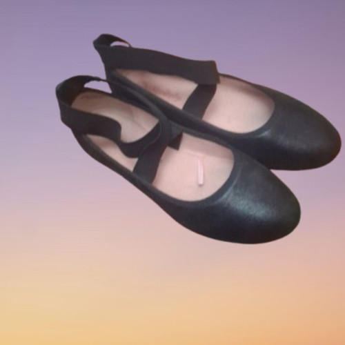Ballerina shoes for girls, size 35, black