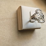 White gold ring 585 14K