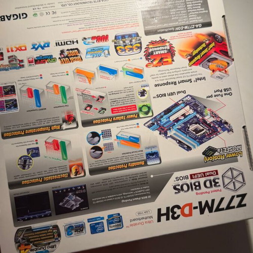 Gigabyte Z77M-D3H motherboard box new