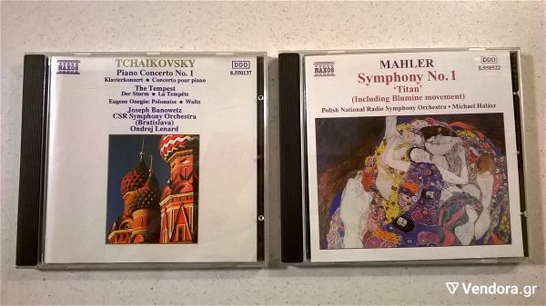  CDs ( 2 ) Mahler Symphony No.1 & Tchaikovsky Piano Concerto No.1